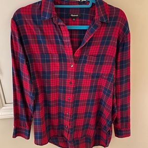 Madewell flannel shirt women’s size small